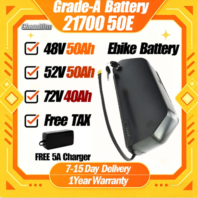 Electric Bicycle Battery 72V 30Ah - Batería de bicicleta eléctrica Polly Downtube