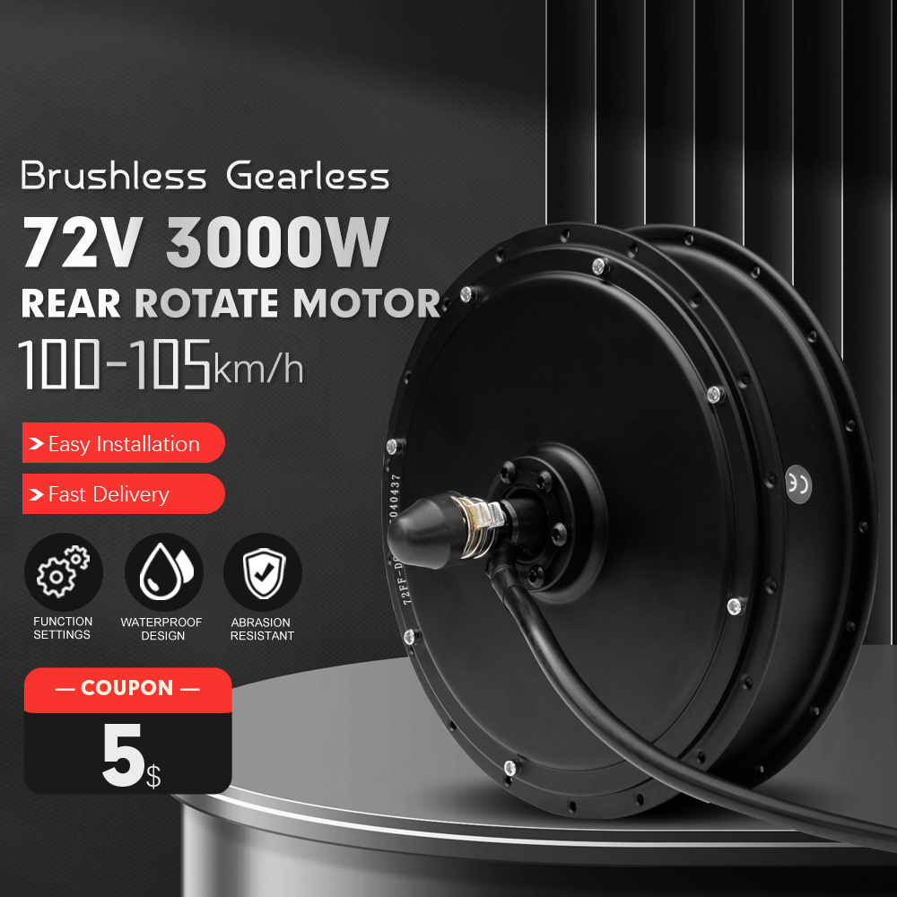 Ebike Conversion Kit 72V 3000W - Motor para Bicicleta Eléctrica 72V 3000W