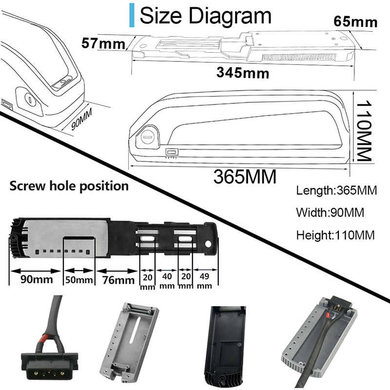 Batería de repuesto de iones d - Ebike Battery 48V 20Ah Hailong reseña y precio