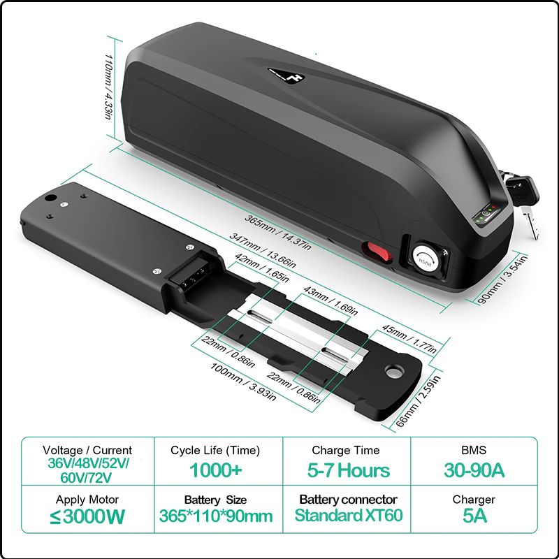 Batería de bicicleta eléctrica - Ebike Conversion Kit 72V 3000W reseña y precio